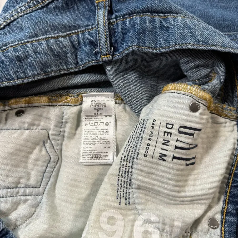Vintage GAP denim mini skirt stretchy denim womens size 27
